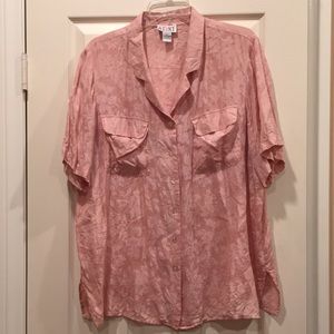 Stunt 100% silk woven patterned blouse